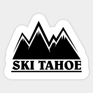 Ski Tahoe Mountains Sticker